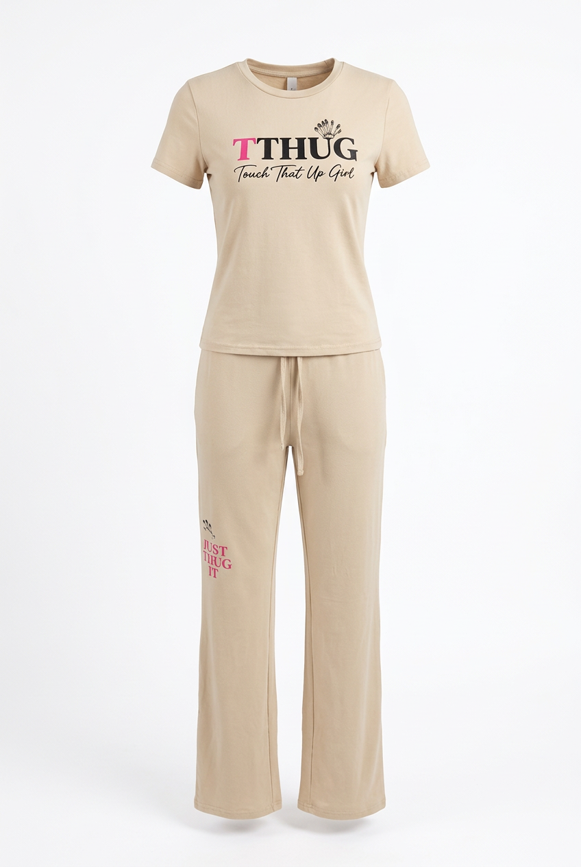 KimiCoco Designs 2PC Crop Top and Drawstring Yoga pants – TTHUG™ Activewear