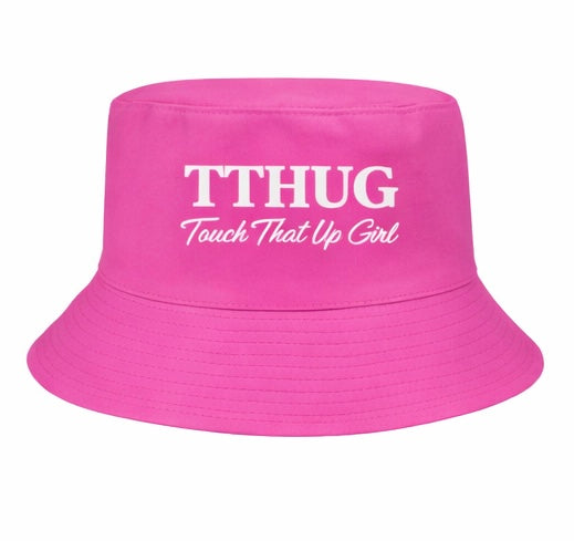 KimiCoco Designs pink streetwear bucket hat
