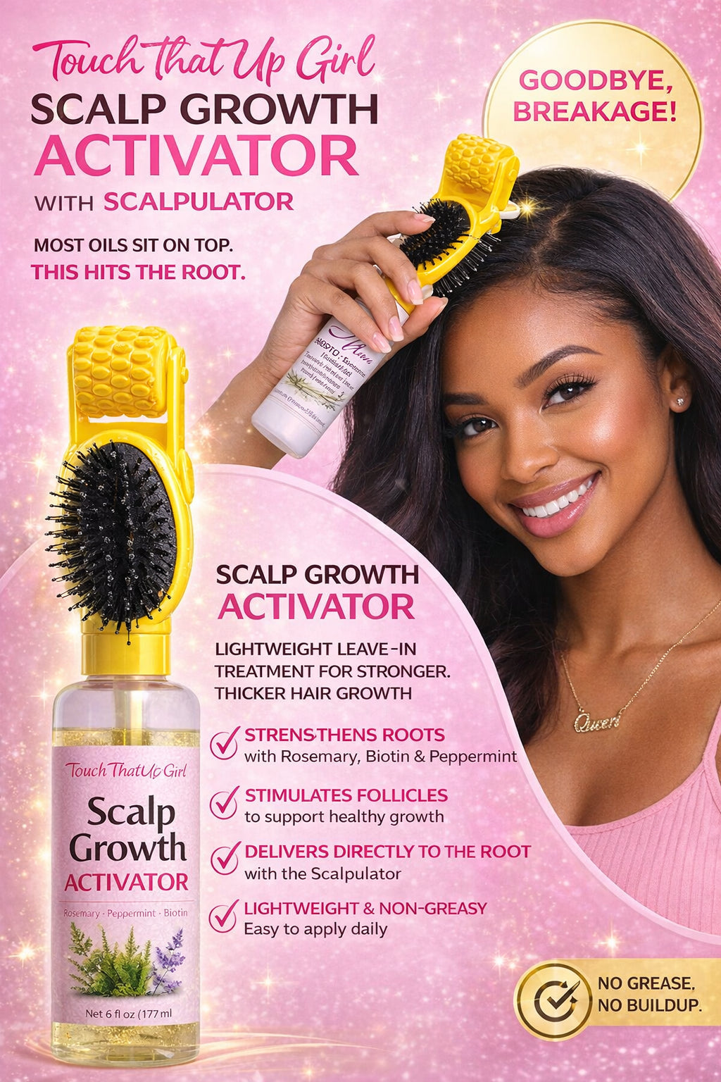 Touch That Up Girl ALIVE Scalp Growth Activator with Scalpulator
